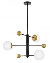 Lark Canada 83573BK - Medium Adjustable Multi Tier Chandelier