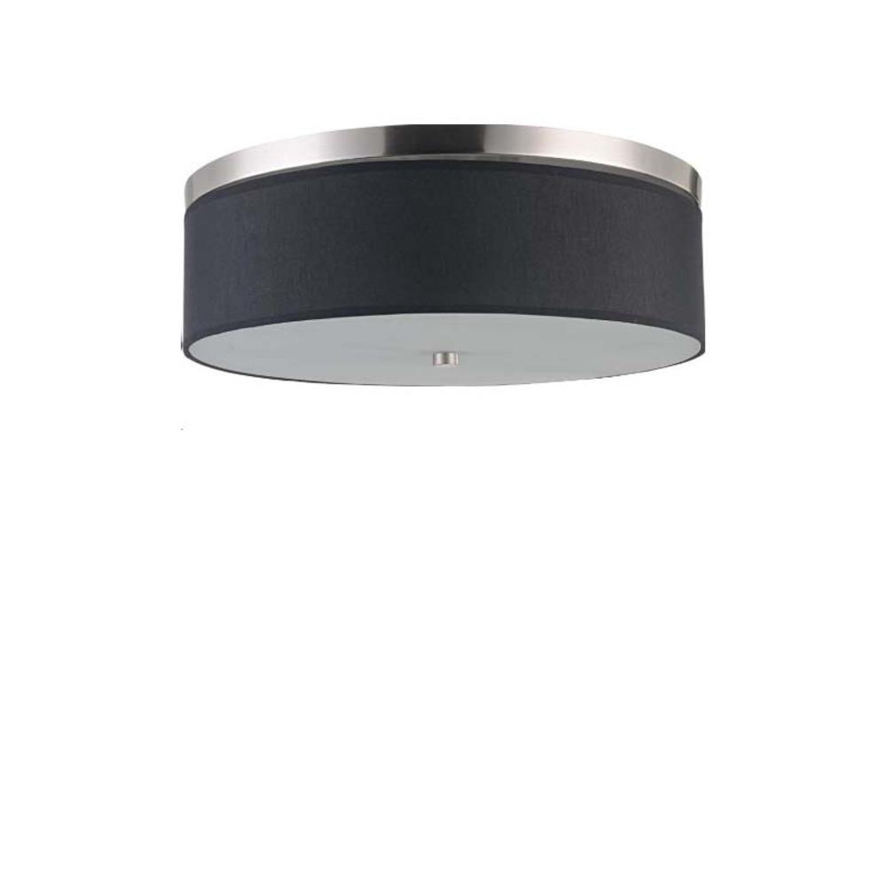 Avista Zen Flush Mount 6-Light Black