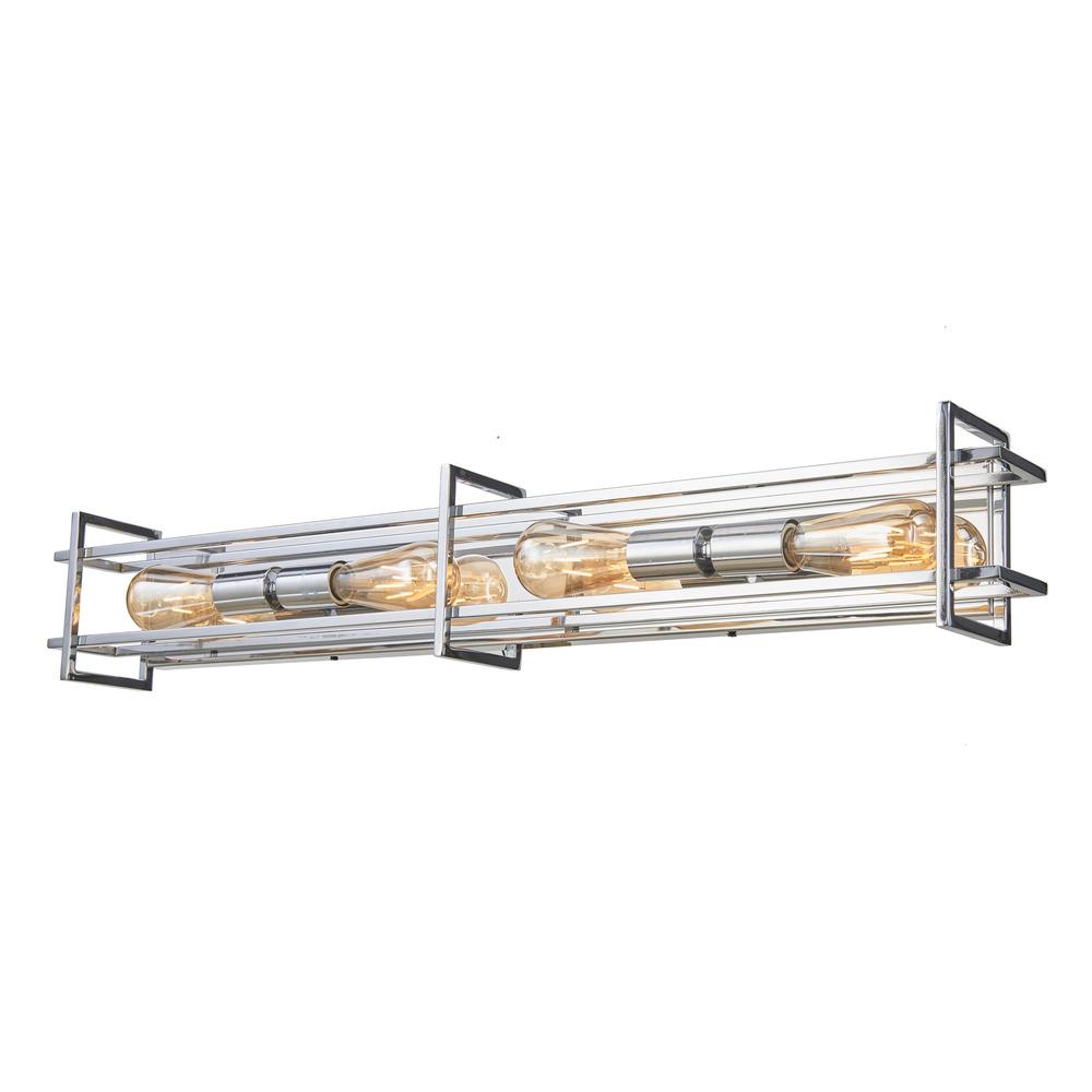 Avista Korson 36" 4- Light Chrome Vanity Wall Light