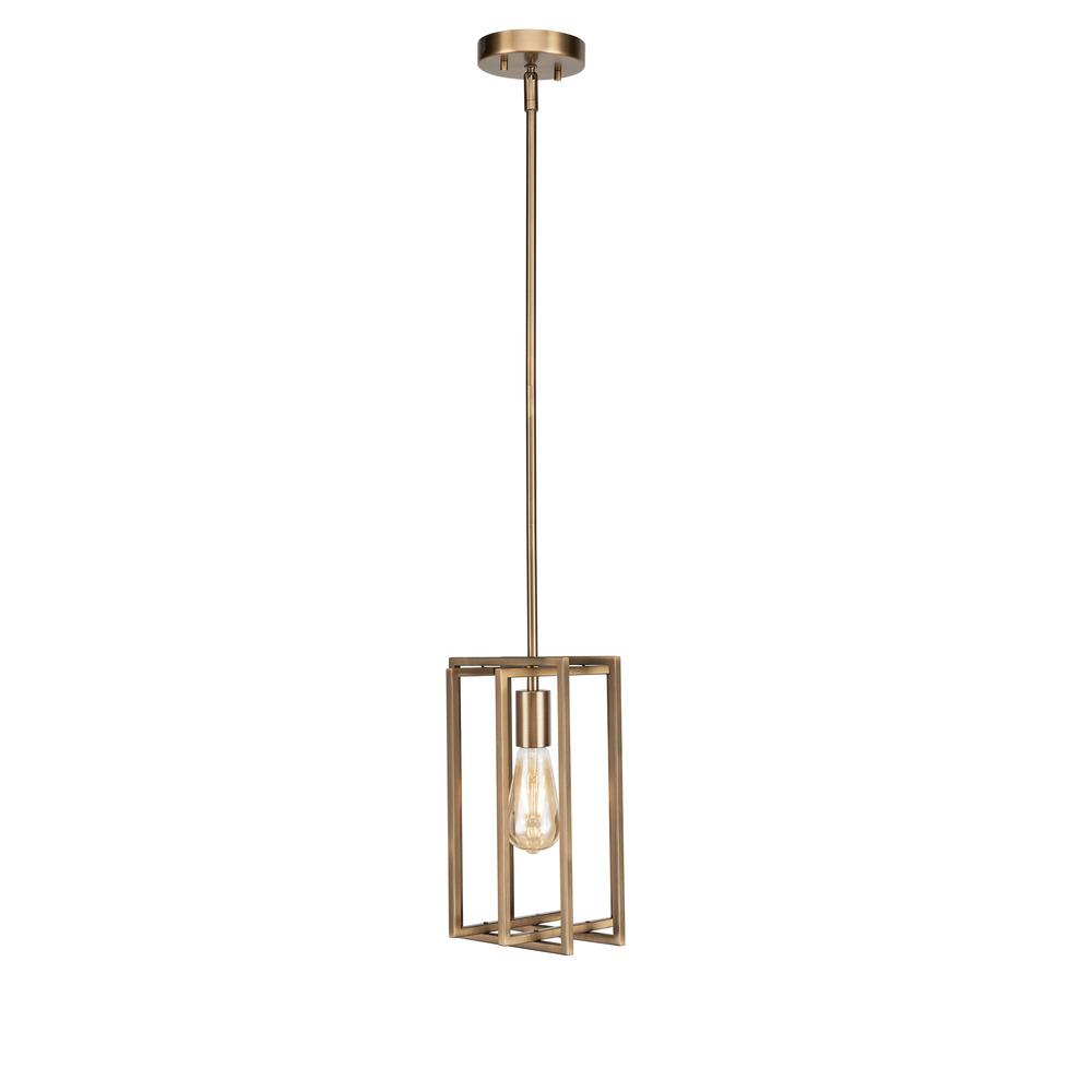 Avista Korson 1-Light Antique Brass Pendant