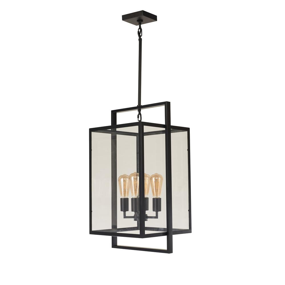 Avista Parkside 26" 4-Light Black Pendent