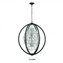 Avista Lighting Inc A7255BK - Avista Belair Chandelier 24" Black