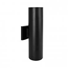 Lit Up Lighting LIT37398BK - 20" Aluminium die casting E26 Outdoor Wall Lighting 2*60W Black
