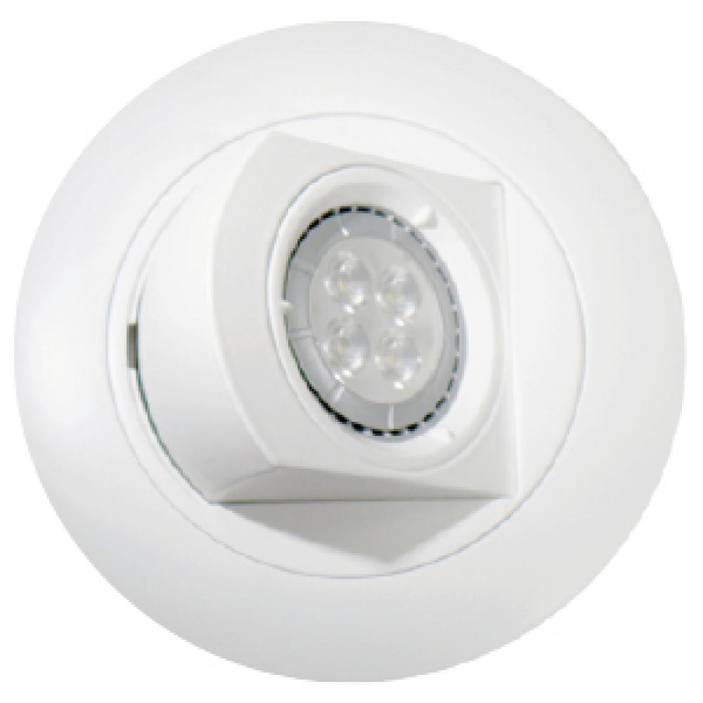 TRADITIONAL RECESSED FIXTURES TRIMS 4IN ROUND WHITE