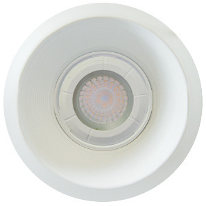 TRADITIONAL RECESSED FIXTURES TRIMS 5IN ROUND WHITE