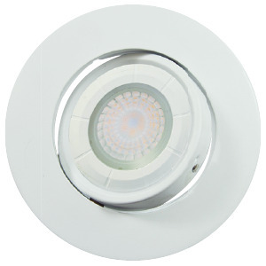 TRADITIONAL RECESSED FIXTURES TRIMS 5IN ROUND WHITE