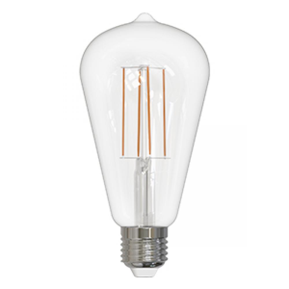 LED Filament Lamp ST22 E26 Base 8.5W 320° 120V 30K Clear Vertical Dim 1 000LM Standard