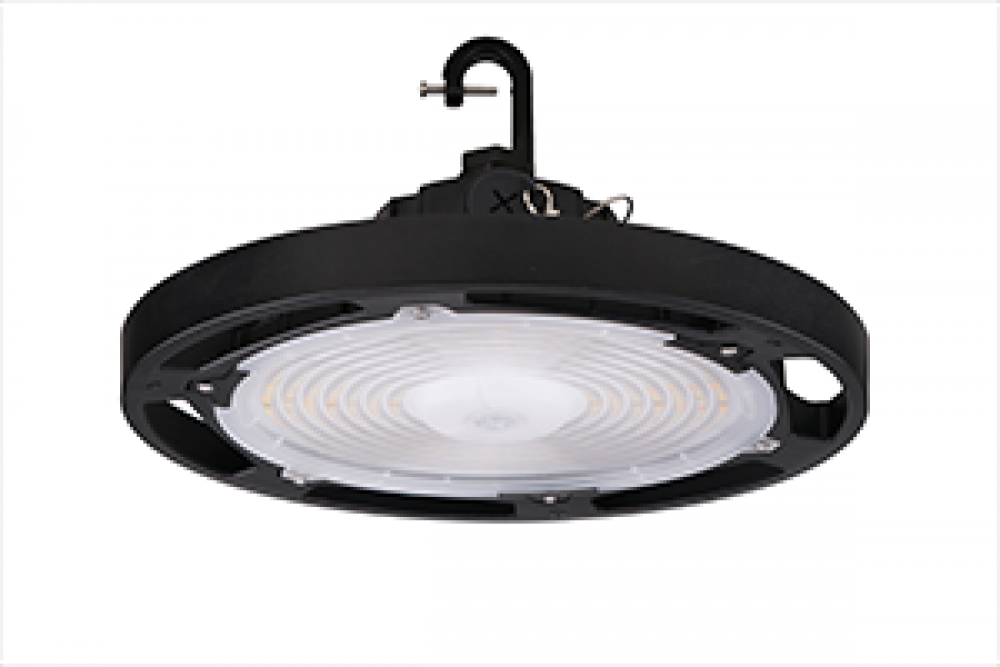 ROUND LED HIGH BAY 120-347V 23258/24621/29509LM 130/150/180W 35K/40K/50K BLACK HOUSING CHOICE