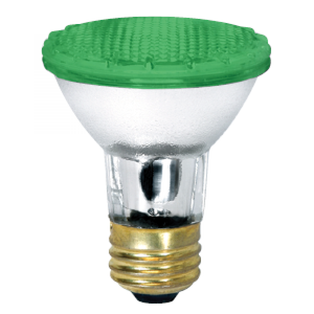 HALOGEN PAR30 50W 130V E26 30DEG FLOOD GREEN LENS STD