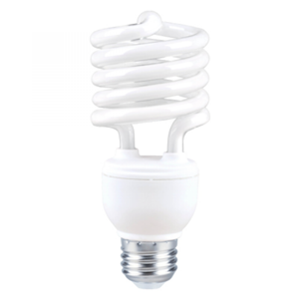 CFL T2 SPIRAL 23W 120V 4100K 1600LM 120V E26 E-LUME