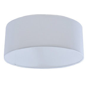 11 IN LED CEILING SHADE FOR TRADITIONAL WHITE ROUND DRUM