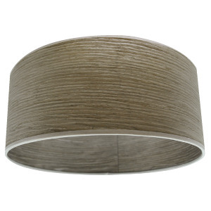 14 IN LED CEILING SHADE FOR TRADITIONAL BARNWOOD ROUND DRUM