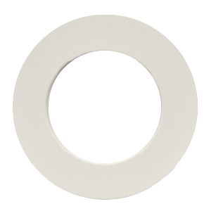 GIMBAL TRIM 3IN WHITE FLAT ROUND