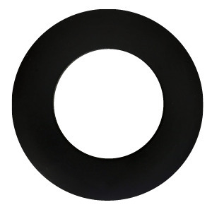 GIMBAL TRIM 3IN BLACK FLAT ROUND