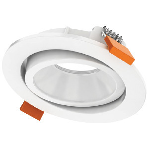 LUMEINA TRIM 4IN WHITE BAFFLE GIMBAL ROUND