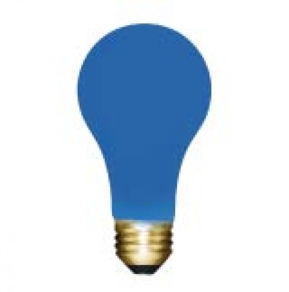 INCANDESCENT COLORED 40W A19 E26 130V CERAMIC BLUE STD