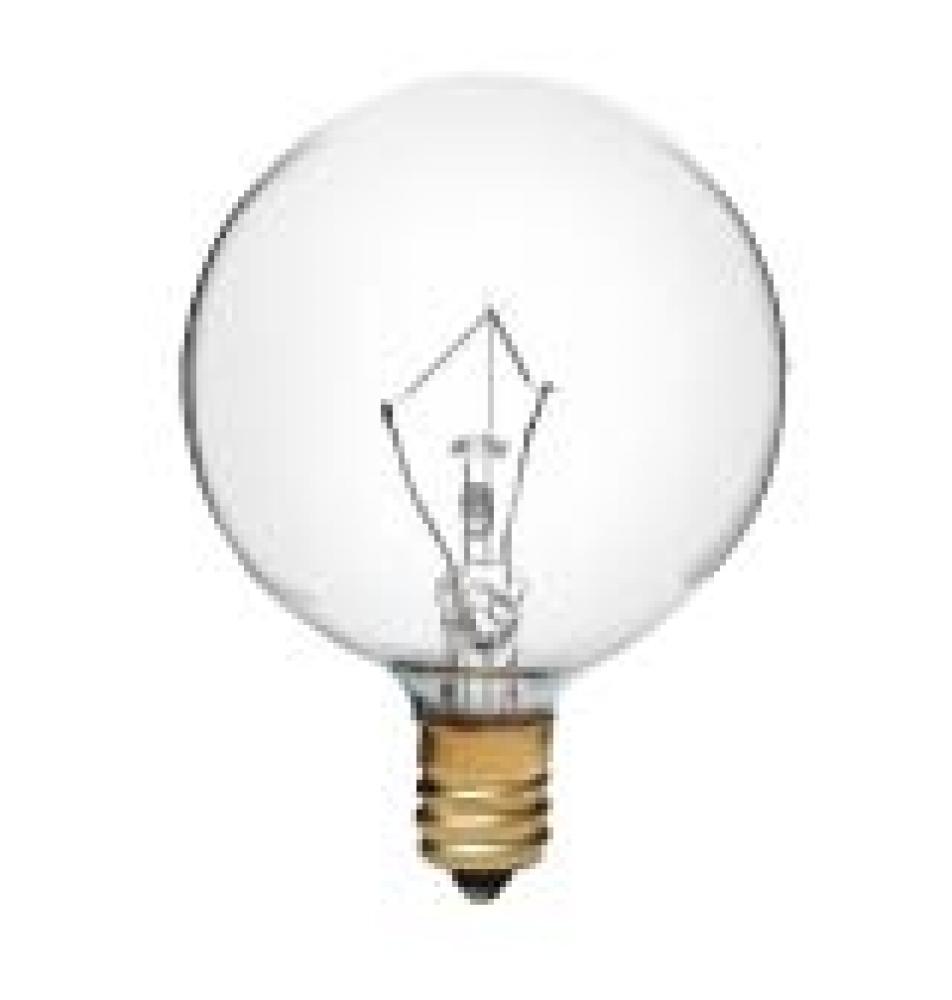 INCANDESCENT 25W G16.5 E14 130V CLEAR STD