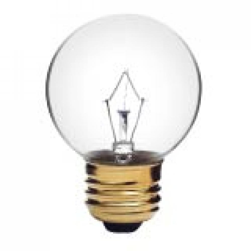 INCANDESCENT 25W G16.5 E26 130V CLEAR STD