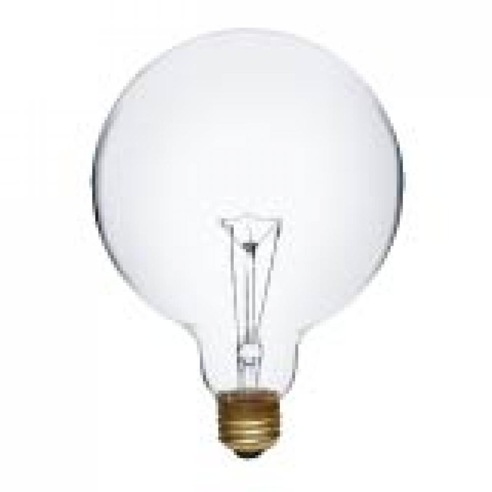 INCANDESCENT 25W G40 E26 130V CLEAR STD