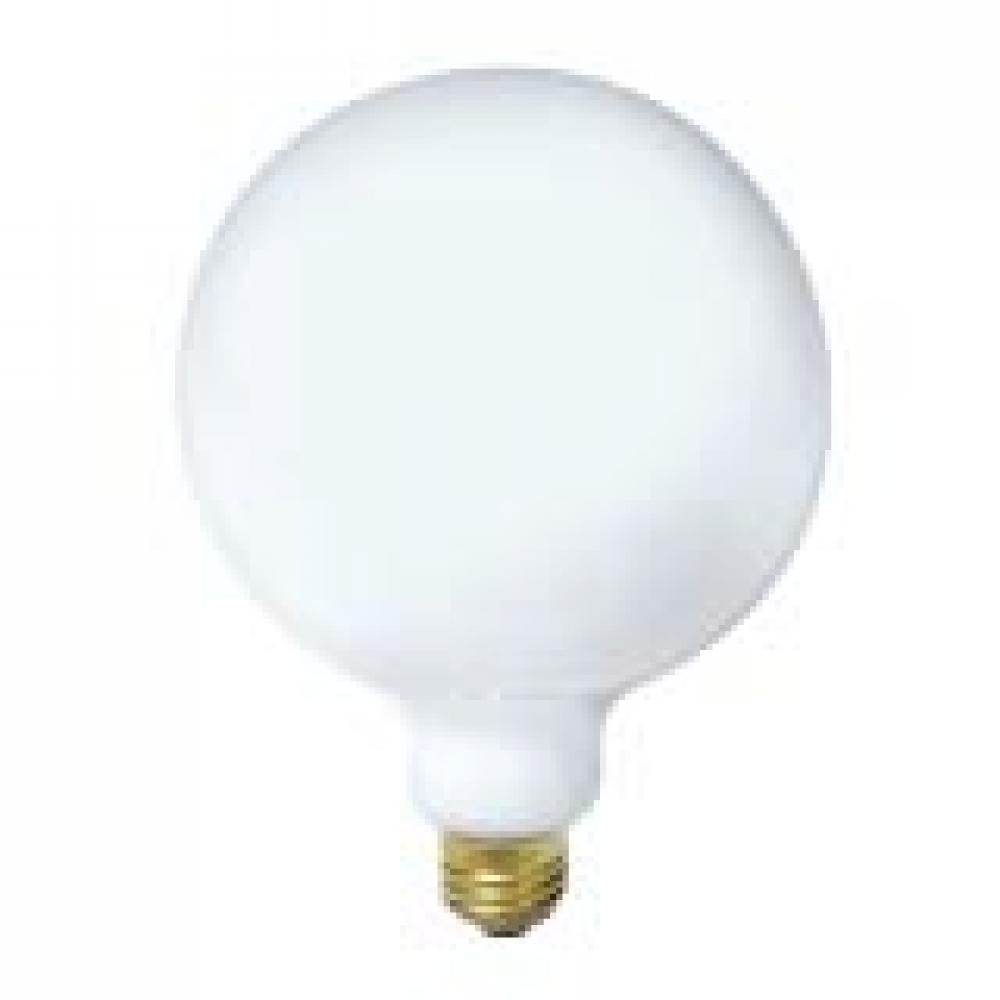 INCANDESCENT 60W G40 E26 130V WHITE STD