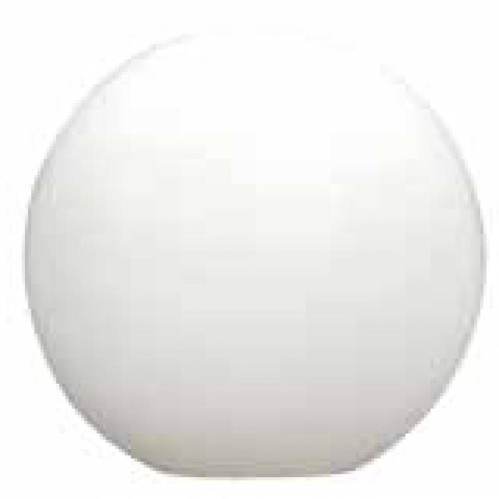 GLOBE 12in WITHOUT NECK 6.00in HOLE ACRYLIC WHITE STD