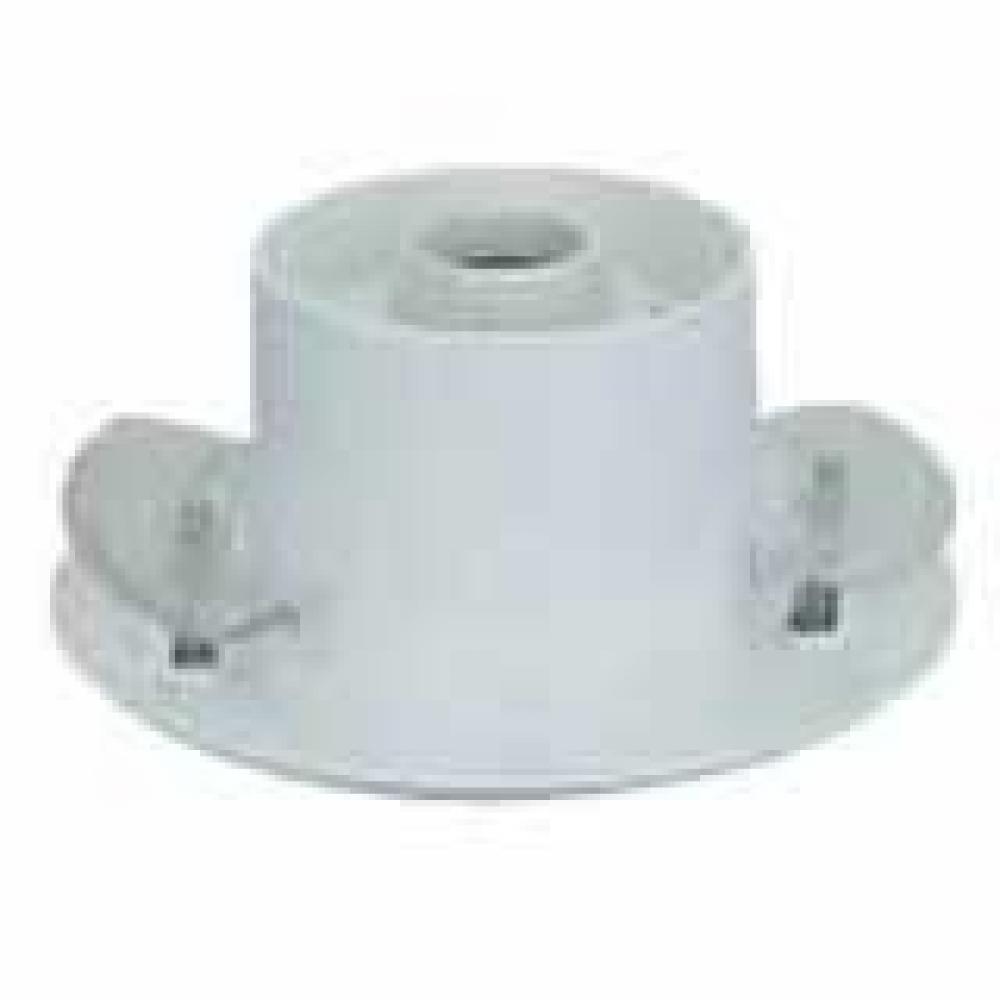 POST TOP FITTER FOR 3in POSTS USE WITH NECKLESS GLOBES WITH 5.25in OPENI NGS POLYCARBONATE WHITE STD