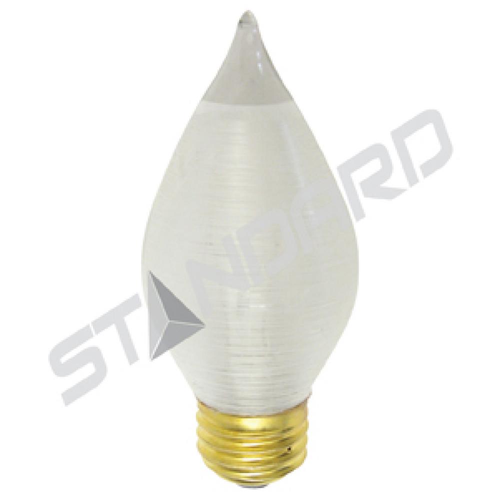 INCANDESCENT SILK 25W C15 E26 130V SATIN WHITE STD