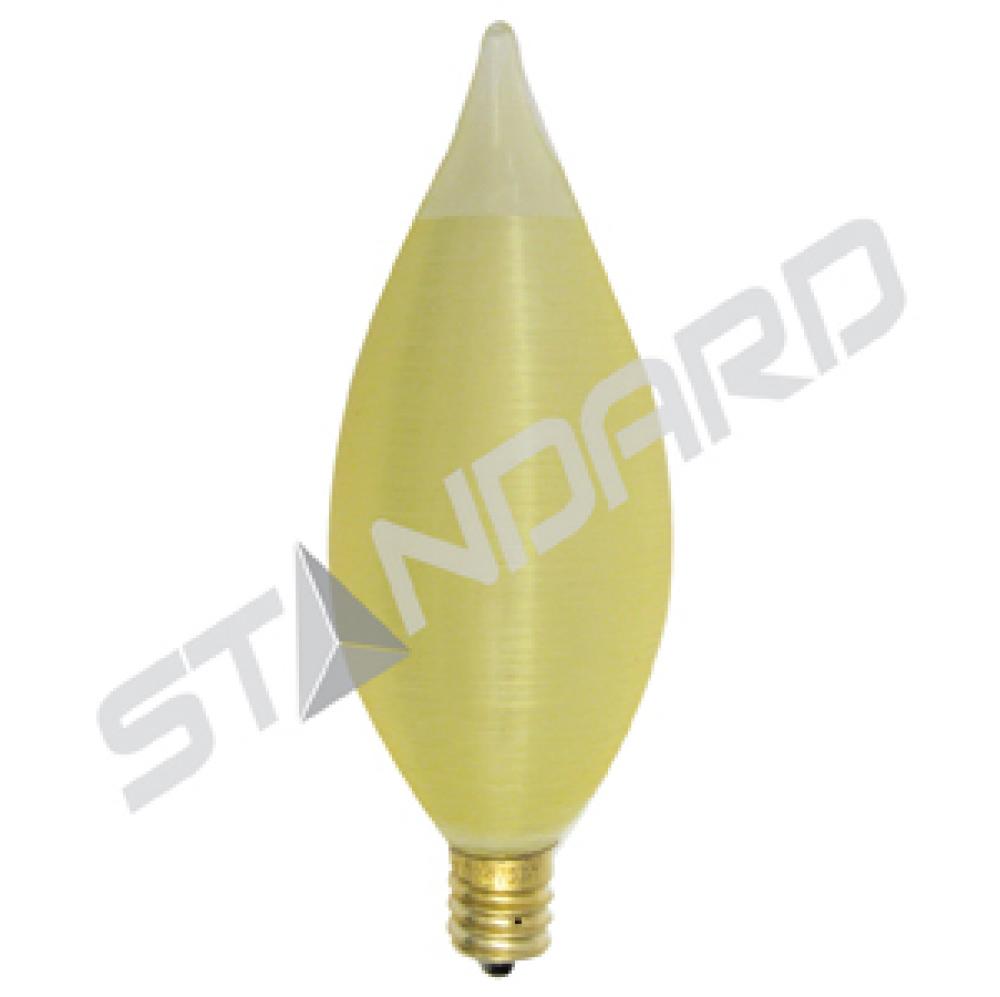 INCANDESCENT SILK 25W C11 E12 130V AMBER STD