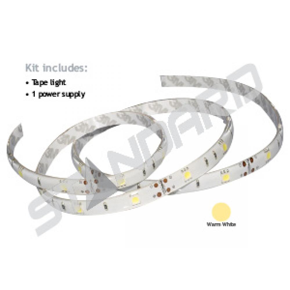 Tape LED Kit 16.4FT 12V 27W IP64 2700K 10mm