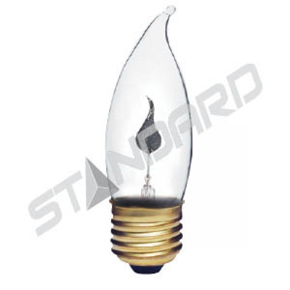 INCANDESCENT FLICKER FLAME 3W CA10 E26 120V CLEAR STD