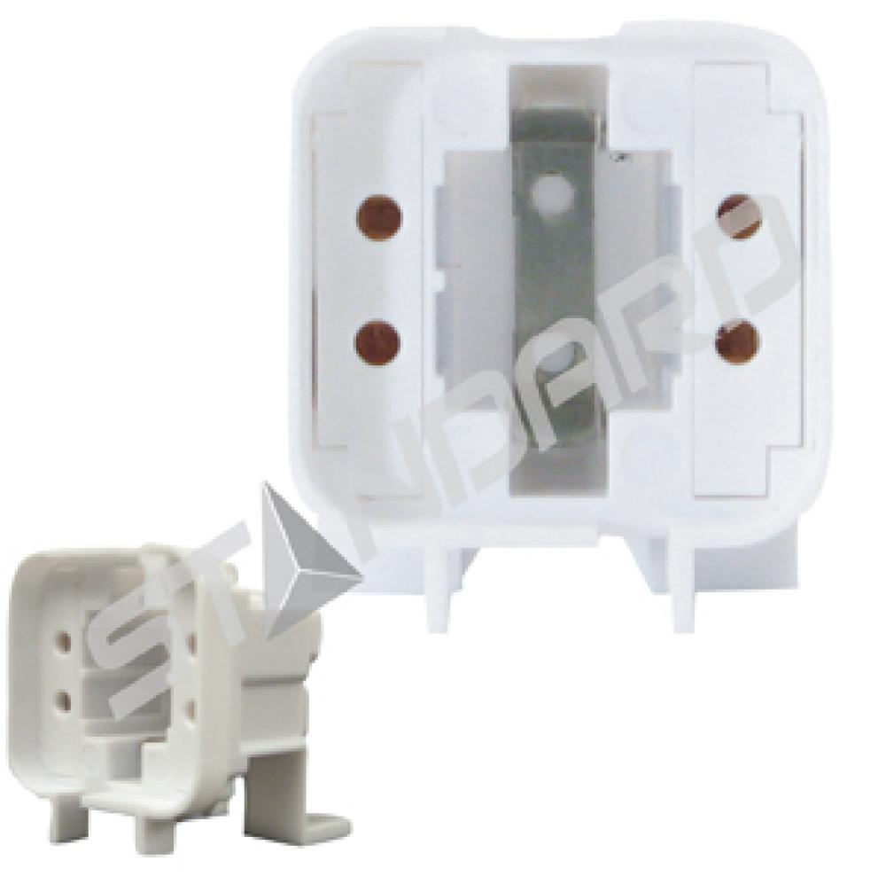 CFL SOCKET G24q-1 BASE 13W 4-PIN HORIZONTAL SCREW MOUNT 2 HOLE 75W 600V STD