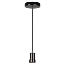 Stanpro (Standard Products Inc.) 67277 - DECORATIVE PENDANTS SOCKET INDUSTRIAL STYLE SERIES 110 BLACK CHROME CANO PY AND SOCKET