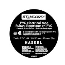 Stanpro (Standard Products Inc.) 11270 - ELECTRICAL TAPE PVC BLUE 66ft x 7mil x 0.75in STD