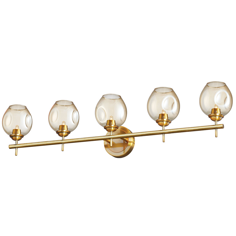 5LT Halogen Vanity VB w/ Champagne Glass