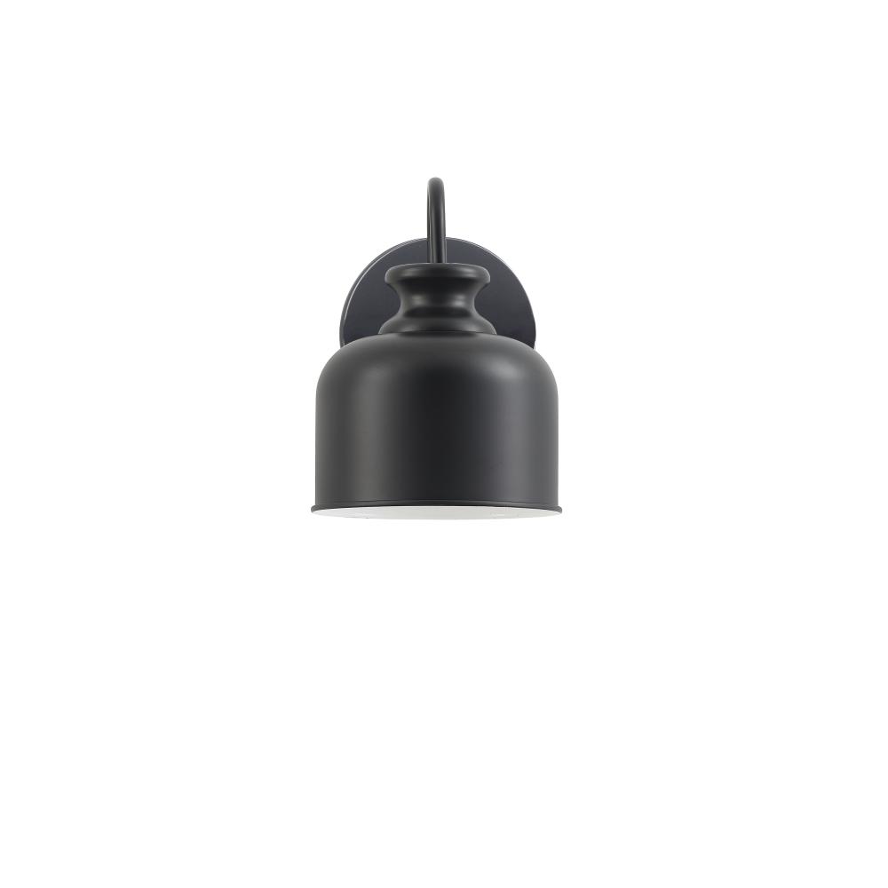1 Light Wall Sconce in Matte Black