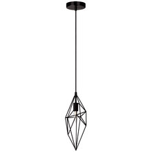 Dainolite 918-1P-BK - 1 Light Incandescent Pendant, Black Finish