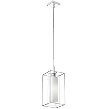 Dainolite CBE-61P-PC - 1LT Pendant, Rectangular Metal Frame w/Frosted Gls