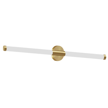 Dainolite CVT-3620LEDW-AGB - 20W Wall Sconce, Aged Brass w/ White Acrylic Diffuser