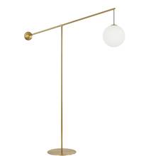 Dainolite HOL-1061F-AGB - 1 LT Incandescent Floor Lamp, AGB w/ Opal Glass