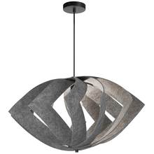 Dainolite RTM-301P-MB-500 - 1 Light Incandescent Pendant Matte Black with Grey Shade