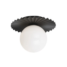 Matteo Lighting WX83101BKOP - Modern Ruff Wall Sconce/Ceiling Mount