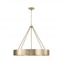 Capital Canada 453041MA - 4-Light Modern Circular Metal Chandelier in Matte Brass