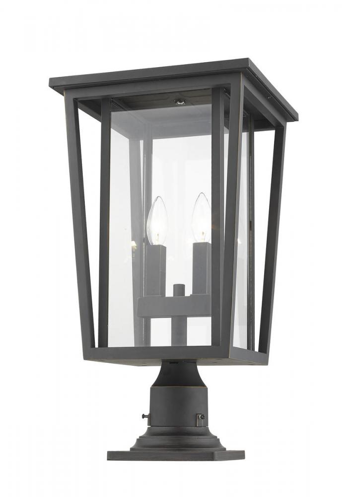 2 Light Outdoor Pier Mounted Fixture