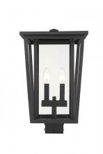 Z-Lite 571PHBS-BK - 2 Light Outdoor Post Mount Fixture