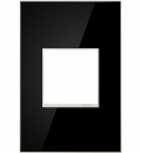 Legrand Canada AWM1G2MB4 - Mirror Black, 1-Gang Wall Plate