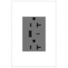 Legrand Canada ARTRUSB206ACM4 - 3mod combo USB type A/C 6A, 20A Receptacles