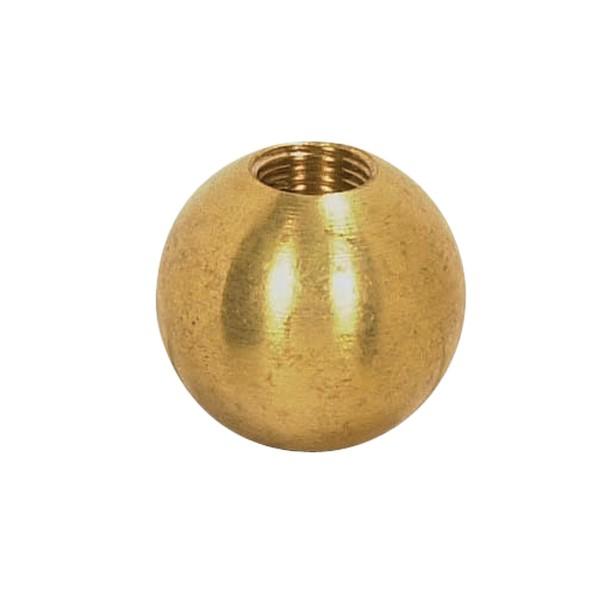 Brass Ball; 1-1/2" Diameter; 1/8 IP Tap; Unfinished