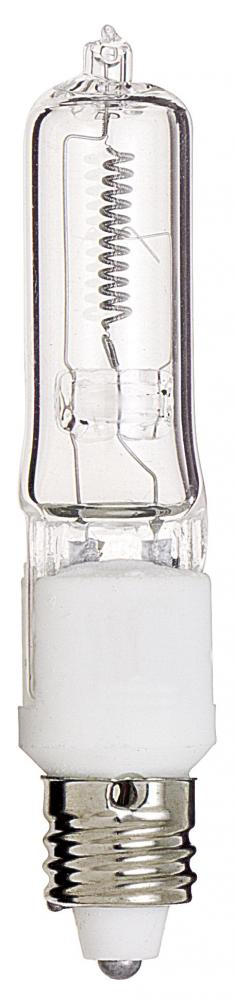 100 Watt; Halogen; T4; Clear; 2000 Average rated hours; 1700 Lumens; Mini Candelabra base; 120 Volt;