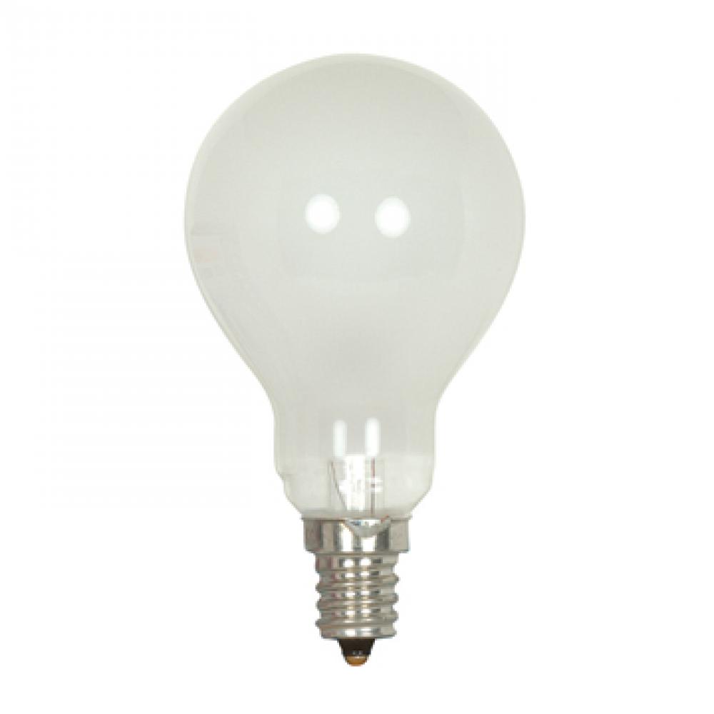 40 Watt A15 Incandescent; Frost; Appliance Lamp; 1000 Average rated hours; 420 Lumens; Candelabra