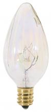 Satco Products Inc. S3373 - 25 Watt F10 Incandescent; Aurora; 1500 Average rated hours; 190 Lumens; Candelabra base; 120 Volt